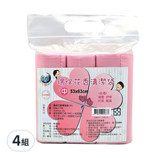 吉寶 用心愛地球 環保清潔袋 中 63 x 53cm 顏色隨機 20L 4組