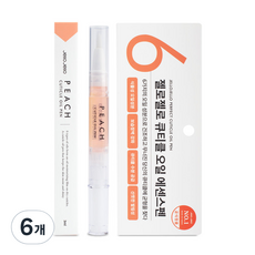 젤로젤로 큐티클 오일 에센스펜, 3ml, 6개