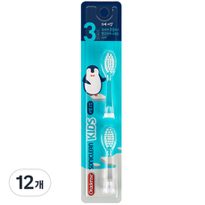 오라덴스 소닉클린 키즈 음파전동칫솔 3단계 리필모, 12개
