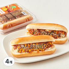 그린래빗 빅바베큐맛 콘 핫도그, 4개, 140g
