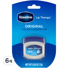 바세린 립 테라피 립밤, 오리지날, 7g, 6개