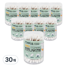 이지앤 튼튼 순면 나무면봉, 100개입, 30개