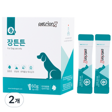 펫트리온 강아지 분말 영양제, 2개, 장건강/유산균, 30회분