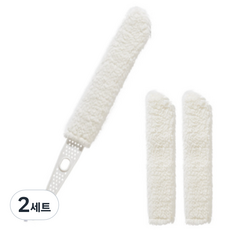 스타리움 에어컨 각종 틈새 청소 브러쉬 + 교체 리필팩 2p 세트, 화이트, 2세트