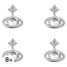 Jello Jello 美甲飾品, 8個, JCP-19 宇宙行星 銀色