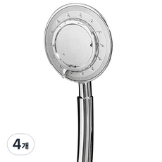 LIVINGiF 三功能按摩蓮蓬頭, 4個, 銀色