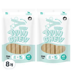 펫러닝 강아지 데일리트윈츄 15p, 코코넛, 90g, 8개