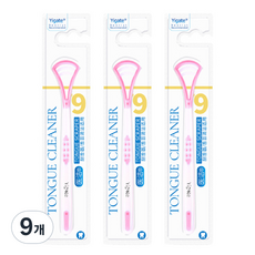 오픈스페이스 소프트 실리콘 혀클리너 핑크, 18g, 9개