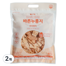 편식공장 바른누룽지 우리현미, 800g, 2개