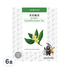 daebete 茶米茶 自然複方 茶花綠茶茶包, 3g, 6包, 6盒