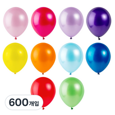 派對派對圓形氣球, 珍珠彩虹（隨機發貨）, 600件