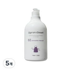 Apron Closet洗碗機清潔劑, 750ml, 5個