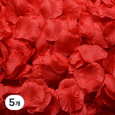 Yeoni Factory 派對用玫瑰花瓣 500p, 5個, 紅色