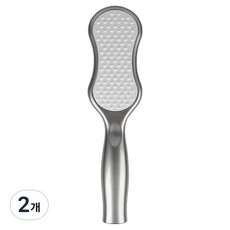 앨리스홈 後腳跟足部去角質器 G銀色 22.5 x 5.3 cm, 2個, 1入, 100g