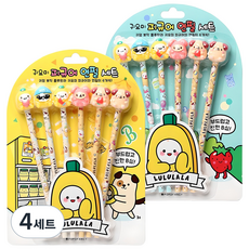 POPO FANCY Lululala可愛公仔鉛筆 6入, 混色, 4套