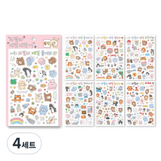 wannathis Walala 每日貼紙包 6款組合, 混合顏色, 4套