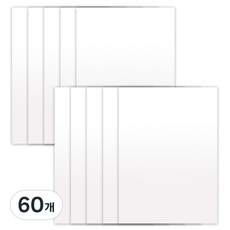 대원우드보드 A4 재단 백색 우드락 원단보드 가로 300mm x 세로 210mm, 60개, 5mm