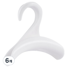 올하이 다용도 모자 가방 넥타이 벨트 걸이, 6개, 화이트