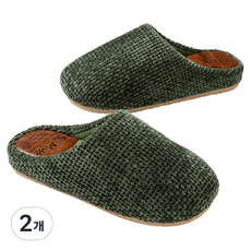 C of B 防滑緩震室內拖鞋, 綠色, 2個