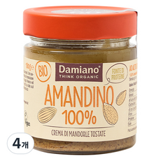 다미아노 유기농 아몬드 스프레드, 180g, 4개