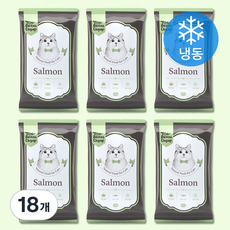 토빈즈챱 전연령 고양이 화식사료, 연어, 50g, 18개