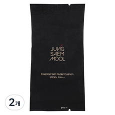 JUNG SAEM MOOL 鄭瑄茉 精華護膚裸光氣墊粉餅補充蕊 14g SPF50+ PA+++, 03 亮膚色, 2個