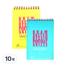 글로리아 스케치블럭 색상랜덤 105g, B5, 80매, 10개