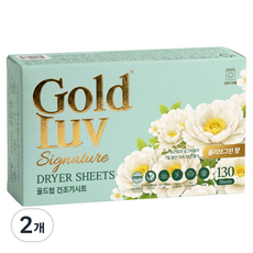 골드럽 건조기시트 올리브그린향, 2개, 130개입