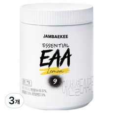 잠백이 에센셜 EAA 아미노산 레몬맛, 300g, 3개