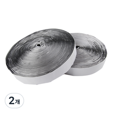 i-MATE 魔鬼氈膠帶 黑色勾面 10m + 黑色毛面 10m, 2個