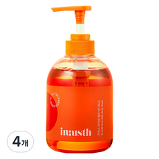 in usth 抗痘凝膠沐浴乳 柑橘香, 4個, 490ml