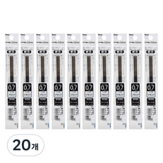 펜텔 인프리리필 0.7mm, LR7TL-A  블랙, 20개