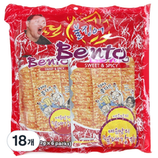 벤토 스위트 앤 스파이시 어포, 72g, 18개
