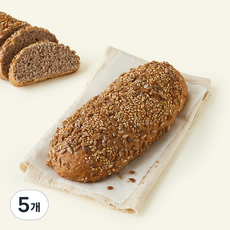 브로드카세 발효종 고소한 호밀 통밀빵, 360g, 5개, 1개입