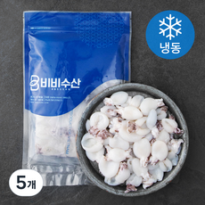 비비수산 손질한 베이비 갑오징어 2팩 (냉동), 5개, 400g