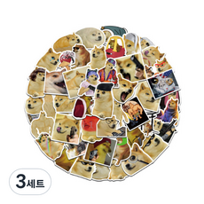 어리마켓 노트북 꾸미기 미국 감성 팬시 스티커 50p, 3세트, 5