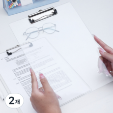 Modian 防碎壓克力A4板夾, 2個, 透明