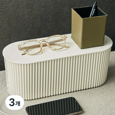 comet Home現代式白板多功能延長線收納盒 大, 象牙白, 3個