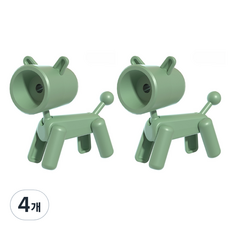 블랙트리 스탠딩 휴대용 연필깎이, 그린, 4개