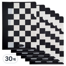 아이씨엘디자인 L홀더 Checker board, Black, 30개