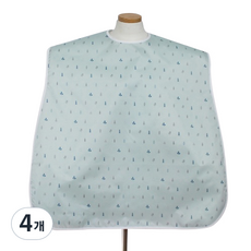 Clean Uniform 成人防水頸掛式圍兜, 薄荷樹, 4個