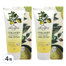 Grace Day 膠原蛋白復活撕拉面膜, 1入, 4個