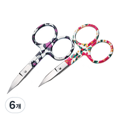 미성메탈 디자인스텐토네일가위, 랜덤 발송, 6개