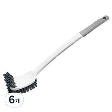World Clean 雙頭馬桶刷, 灰色, 6個