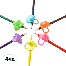 Premia Noble 3指鉛筆矯正器 落葉 6款組合 FREE, 混合顏色, 4套