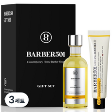 바버501 애프터쉐이브 옐로우 165ml + 쉐이빙 부스터 옐로우 66ml 세트, 3세트