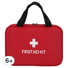 거친언니 휴대용 구급 상자 레드, 6개