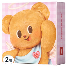 deLi 得力 奶油熊 無黏性便條紙, 2個, 249張, 粉紅色