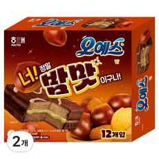 HAITAI 海太 Oh Yes 栗子派 12入, 2個, 360g