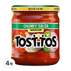 토스티토스 미디움 살사소스, 439.4g, 4개